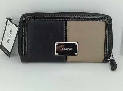 Women's NINE WEST by MACYS Black BLOCK PARTY Wallet $39 MSRP