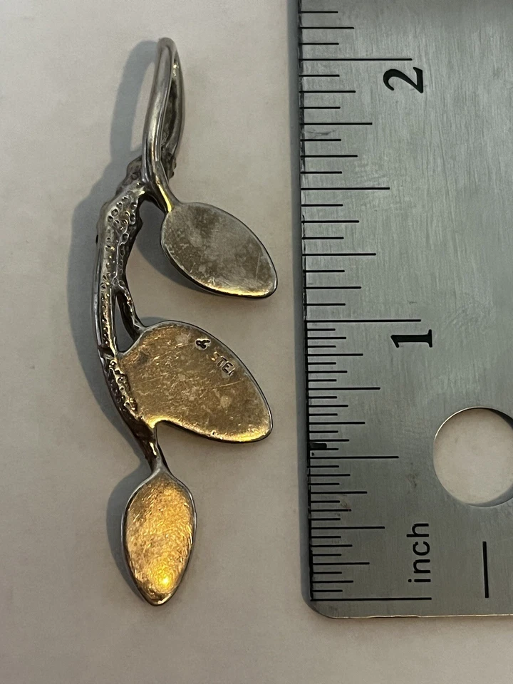 Colgante de hoja multicolor de plata de ley y oro Black Hills (estampado STE) Foto 2 de 2