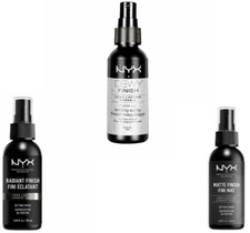 NYX Makeup Setting Spray Matte Finish, Radiant Finish, or Dewy Finish 60 ml NEW