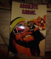 MACHO MAN RANDY SAVAGE RARE STICKER,wwf,wwe,wcw,ecw,tna,aew,roh,wrestling