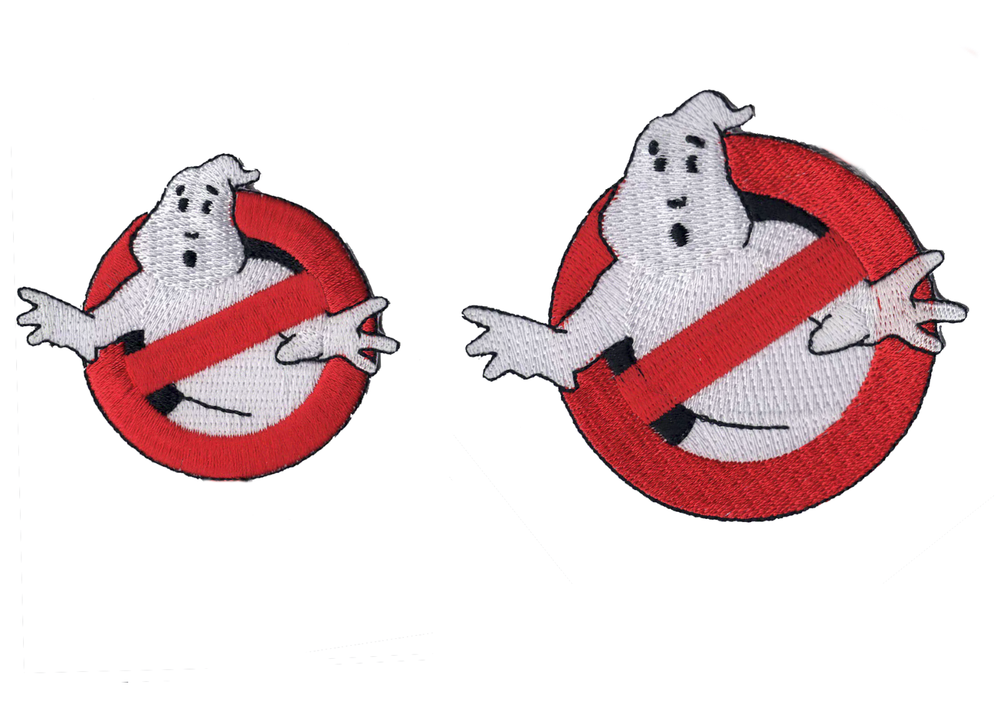 Ghostbusters Iron on Patch Two Piece Set