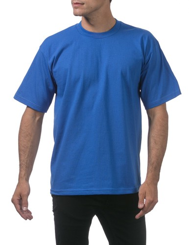 Pro Club Men's Heavyweight Cotton Short Sleeve Crew Neck T-Shirt - 25 Colors - Picture 101 of 127