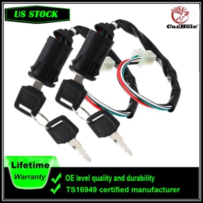 2 Set Ignition Key Switch For 50cc 70cc 90cc 110cc 125cc Chinese Quad ATV TaoTao