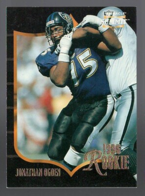 JONATHAN OGDEN 1996 Summit RC #153 Rookie Base Card Baltimore Ravens Pinnacle 96