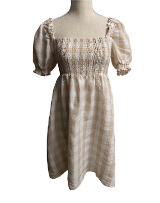 knee length dresses for ladies Black Gingham Mini Dress main image 1