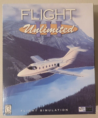 Vintage Retro Flight Unlimited III Flight Simulator for Windows 95 & 98