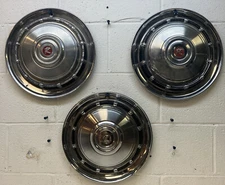 Used OEM Set Of 3 14" Hub Cap Wheel Cover 1965 AMC Rambler (5330)