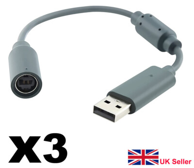 Xbox 360 Breakaway Cable Adapter Cord for USB Wired Controller