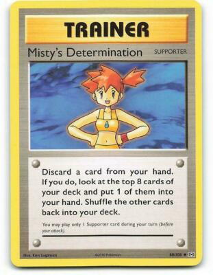 Pokemon Karte Mistys Bestimmung Trainer 80/108 Supporter Pokemon TCG CCG