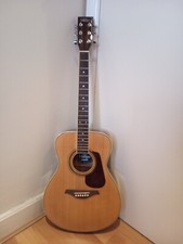 Vintage V300 Acoustic Guitar With Solid Top And Natural Finish