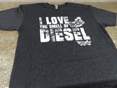 Grasshopper Large "I Love The Smell Of Diesel" Gra