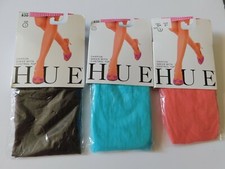 NEW IN PACKAGING  WOMEN'S HUE CHIFFON SHEER W/CONTROL TOP TIGHTS - VARIETY
