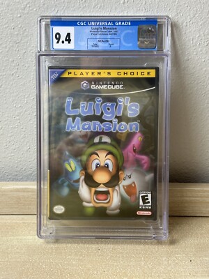 Luigi's Mansion Players Choice Nintendo GameCube, 2003 Factory Sealed-CGC- 9.4 A