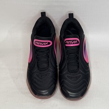Nike Air Max 720 GS Size 7Y AQ3196-007 Black Laser Fuchsia Shoes Sneakers Kicks