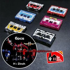 THF-01P 6-Tape Cassette Soundwave Laserbeak 2in Action Figure Robot Toy Collect