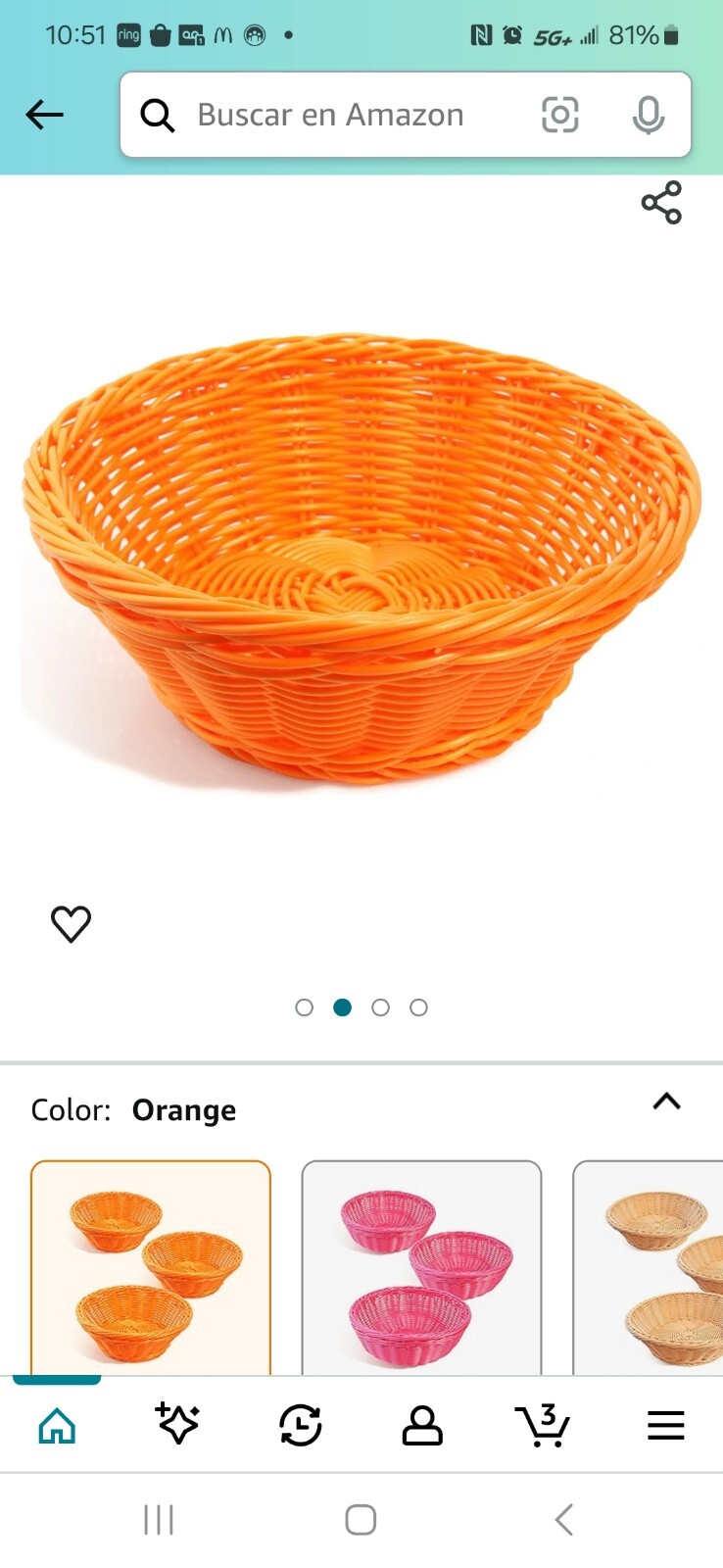 Storage Baskets Set of 3-image