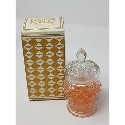 Vintage Avon Crystal Facets Roses Roses Cologne 1973 3oz. Full Bottle