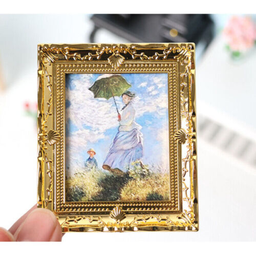 1: 12 Scale Dollhouse Miniature Victoria Oil Painting Frame Bedroom Accessories - Picture 1 of 5