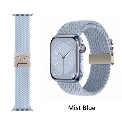 Metal Parachute Buckle Nylon Loop Braided Strap for Apple iWatch S10 42mm USA - 第 12/18 張圖片