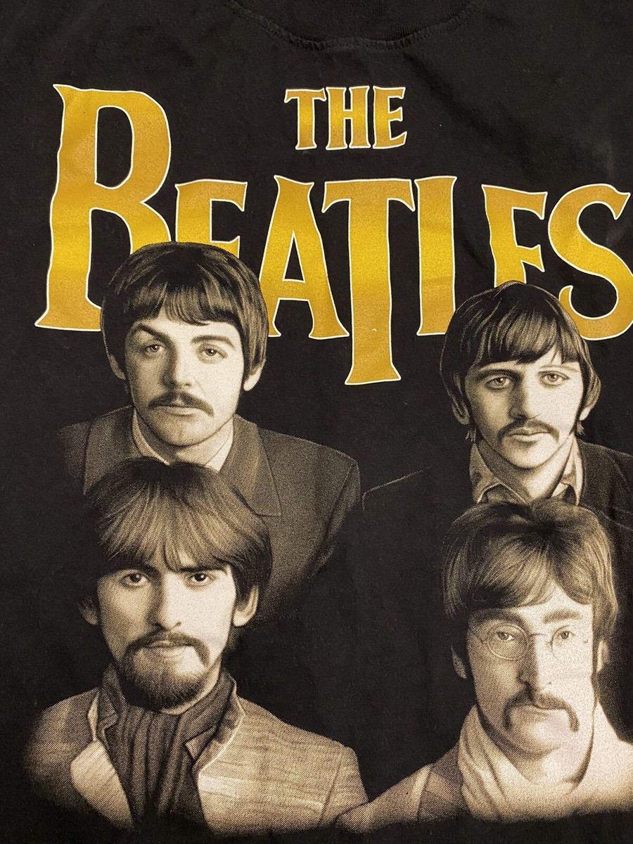 トップス The BEATLES LET IT BE 90s made in USA 90s VTG THE BEATLES All Over Print LET IT BE T-Shirt Single