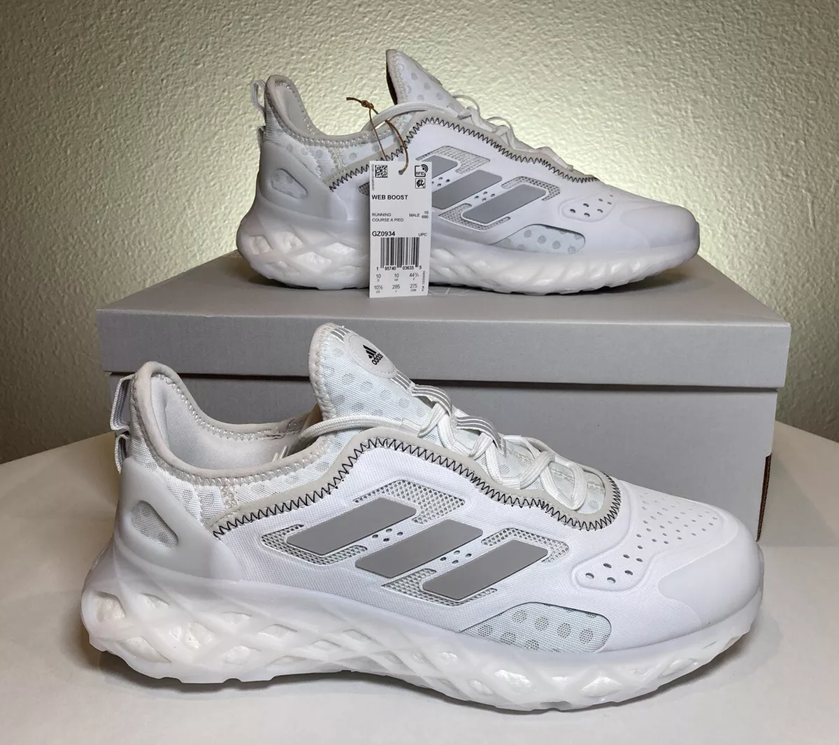 Adidas WEB BOOST men s Size 10.5 GZ0934 Running Shoe White