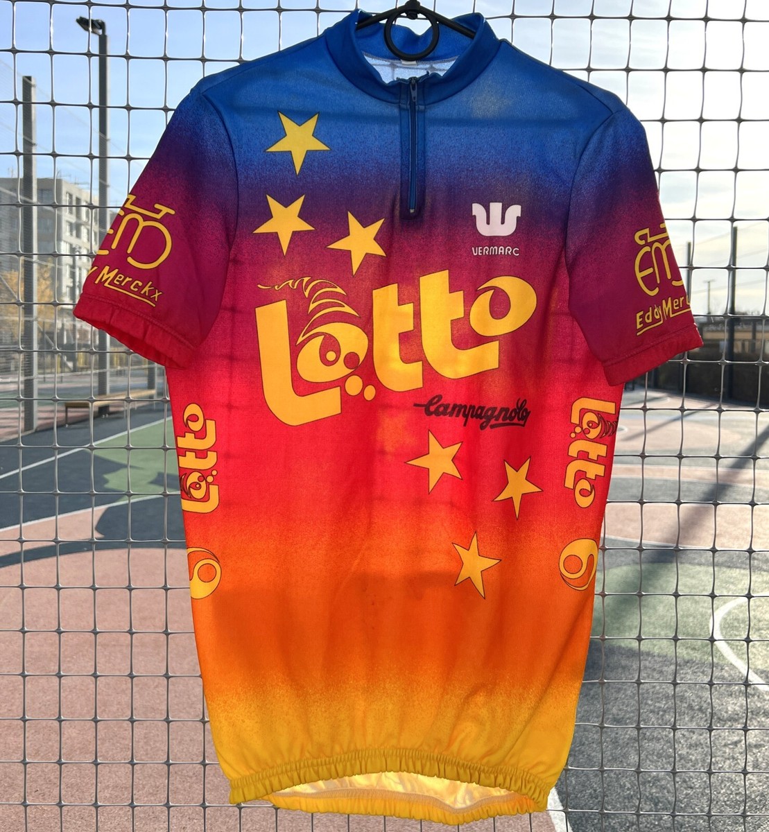 T-shirt d'équipe cycliste vintage années 80 années 90 Eddy Merckx