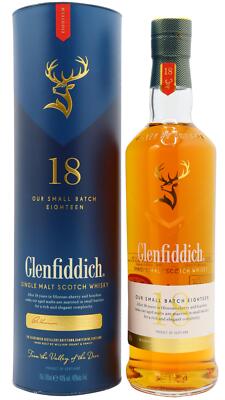 Glenfiddich - 18 year old Speyside Single Malt Scotch Whisky 70cl