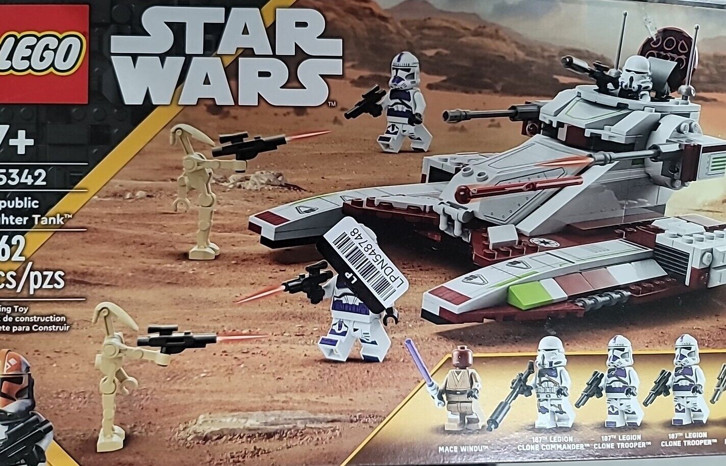 Lego Star Wars: Republic Fighter Tank (75342) NEW In Box Sealed (Damaged Box)