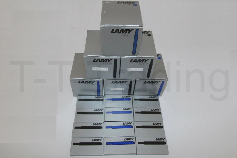 Lamy T10 Tintenpatronen - Blau,Schwarzblau,Grün,Rot,Türkis,Violett - Neu und OVP