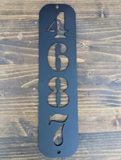 Customizable Metal home address plaque