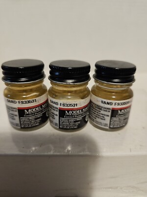3 Testors Model Master Enamel Sand 1706 Paint .5 Oz New