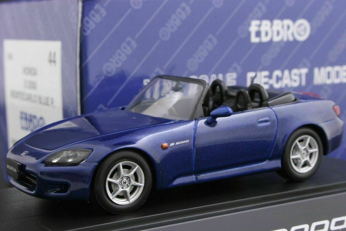 EBBRO 43044 1:43 SCALE 1999 HONDA S2000 AP1 DIE CAST MODEL