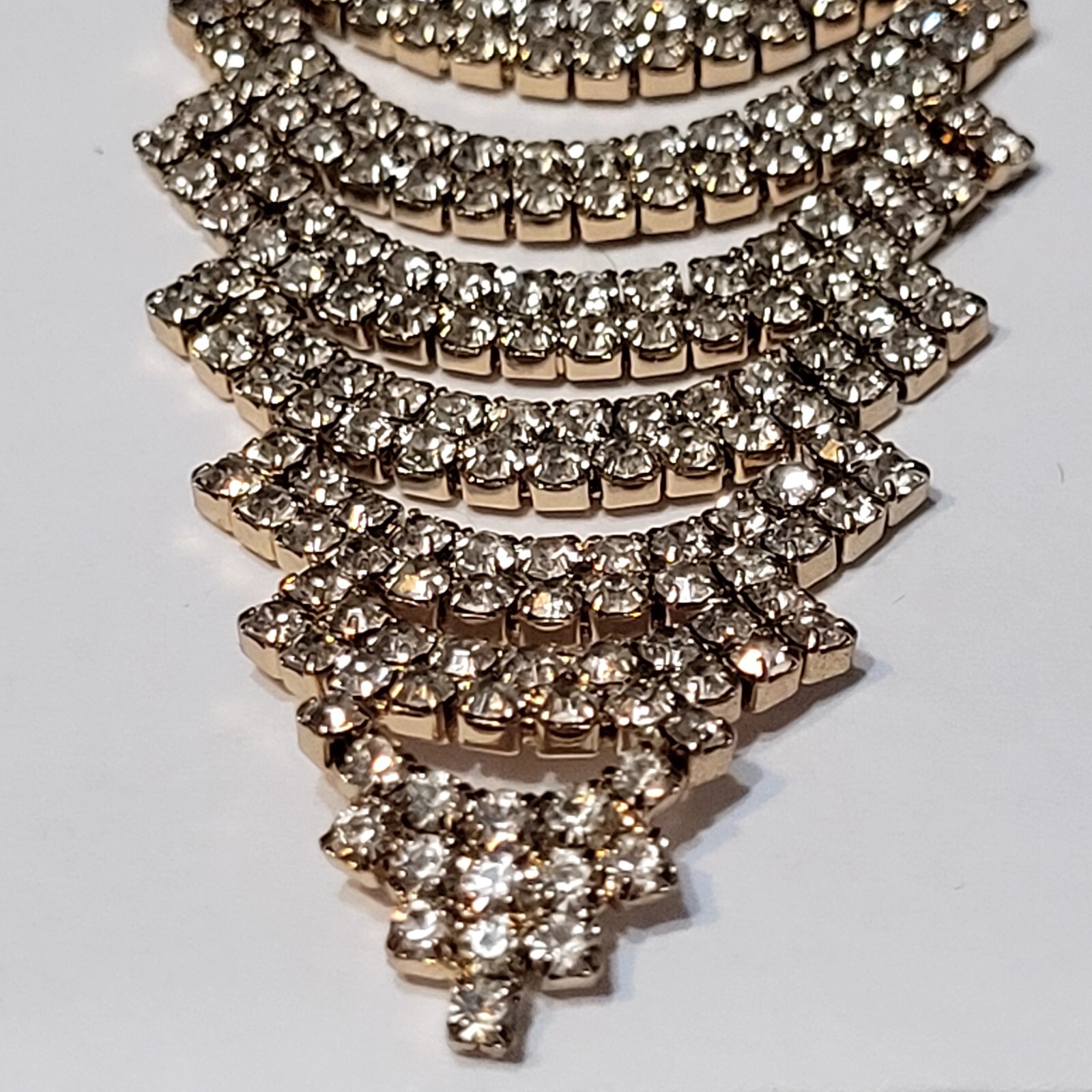 Goltone Rhinestone Statement  Stud Earrings - image 5