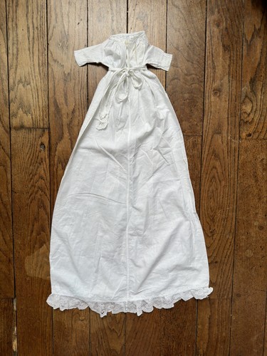 Robe Ancienne De Poupée Ancienne Bébé SFBJ Baptême - Imagen 22 de 23