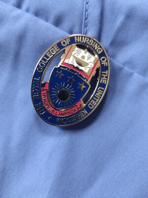 Royal College of Nursing RCN Emaille Wappen Abzeichen - Pin oder Magnet Befestigung 