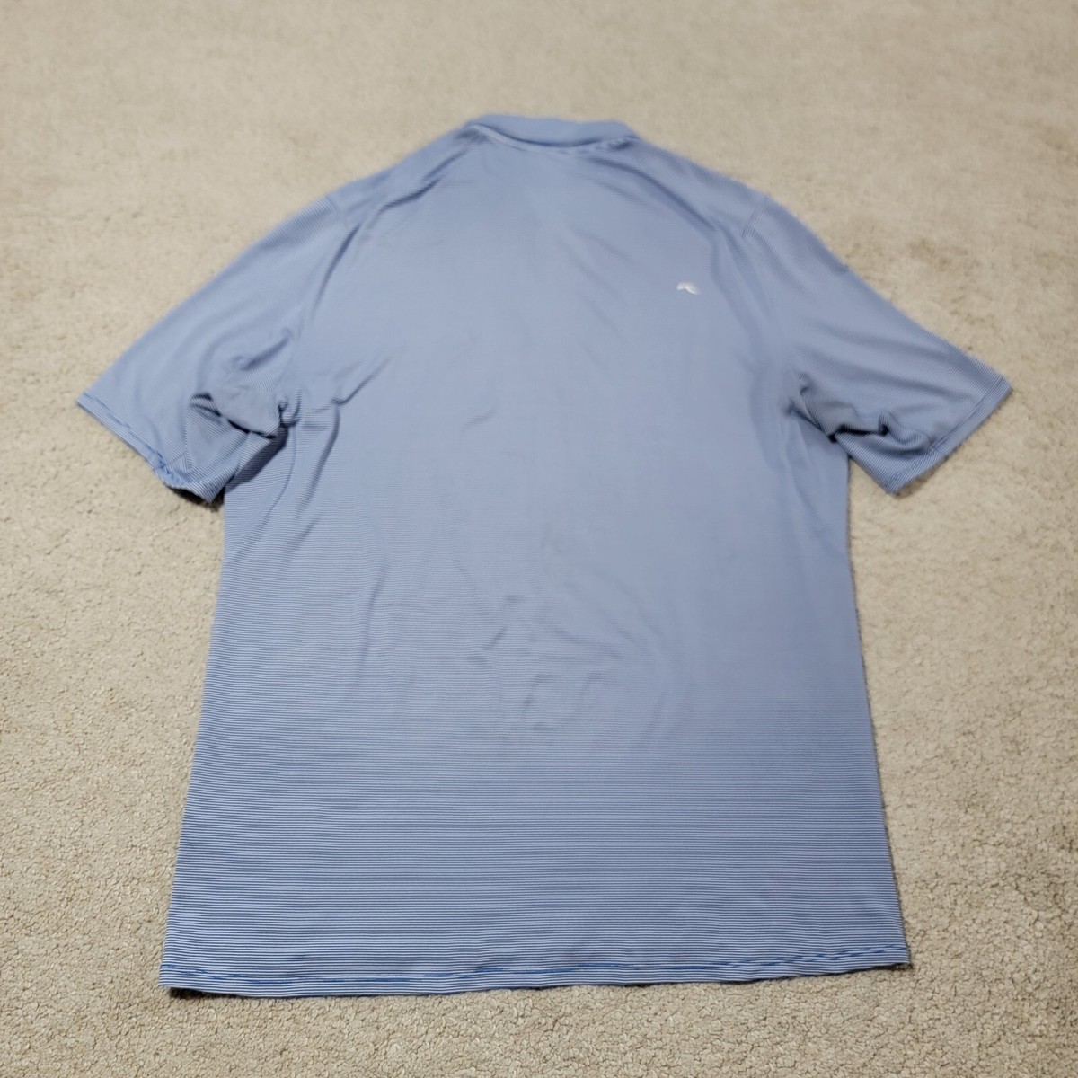 KJUS Shirt Adult 50 Blue Polo Soren Striped Short Sleeve Golf