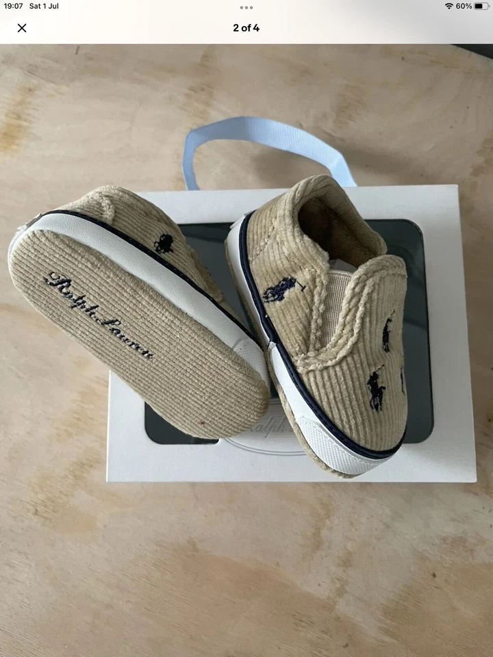 Zapatos Polo Ralph Lauren para niños pequeños Reino Unido 0,5 10,5 cm  Foto 2 de 4