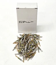 Box Of 100 ~ Amp TE Connectivity 1-66103-7 Connector Pins 20-24 Awg ~ Gold Crimp