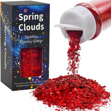 Holographic Chunky and Fine Glitter Mix,2 Oz/56.7G Cosmetic Glitter for Body Fac