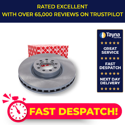 2x CV Brake Discs Pair Vented Front 35335 Febi 002996121 002996121S1 02996121