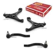 Front Lower Control Arm & Outer Tie Rod End Kit for 06-11 Honda Civic Acura CSX