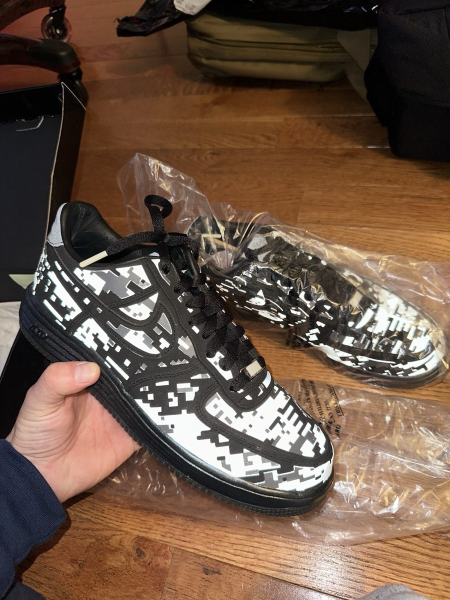 Size 10 - Nike Lunar Force 1 Low Acronym x Errolson Hugh Black  