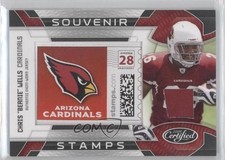 2009 Certified Souvenir Stamps Pro Team Materials 77/99 Chris Wells Beanie 9bf
