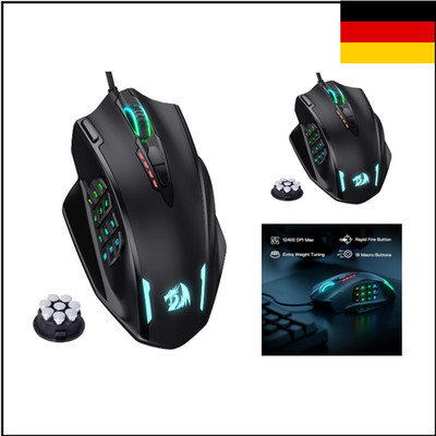 Redragon M908 RGB Gaming Maus 12400 DPI 20 Tasten