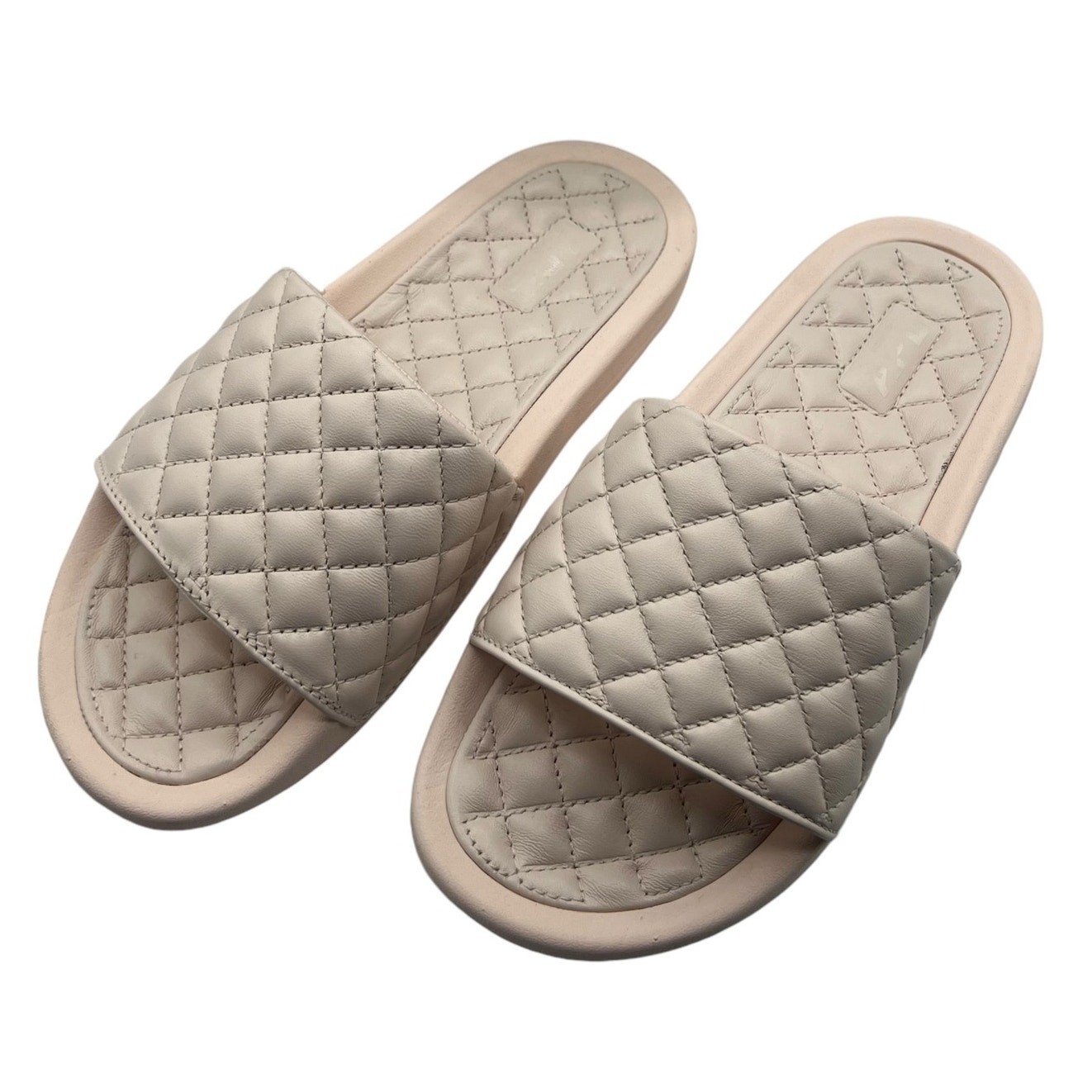 Sandali APL Athletic Propulsion Labs donna taglia US 7 slide rosa nudo Lusso nuovi