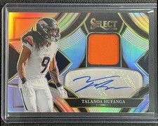 TALANOA HUFANGA 2025 PANINI SELECT MEMORABILIA SILVER PRIZM JERSEY AUTO 76/249
