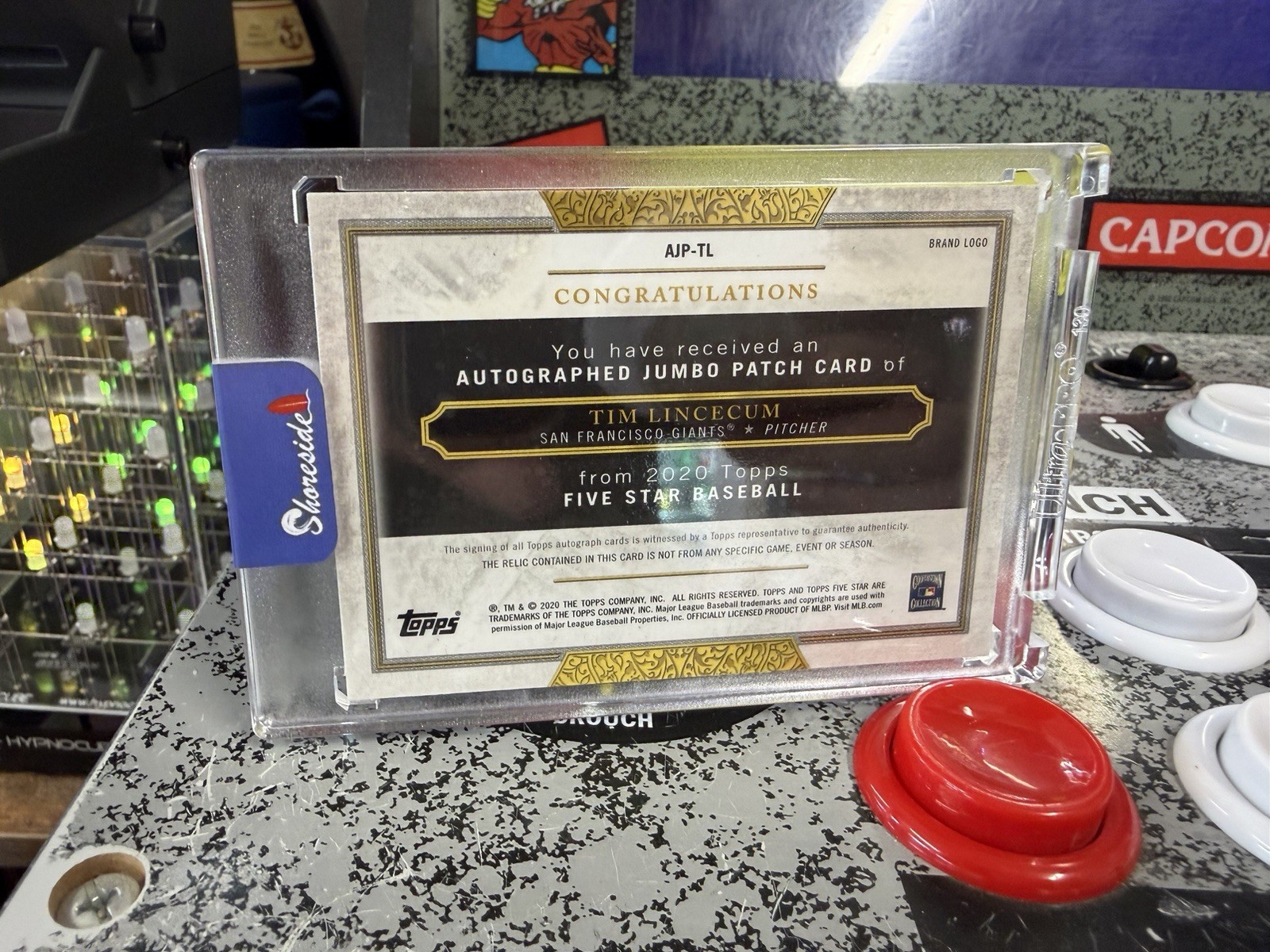 2020 Topps Five Star Tim Lincecum Majestic Jumbo Patch Autograph Auto 1/1 view 11