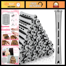 160 Pcs Perm Rods for Natural Hair - No-Heat Plastic Curling Rollers DIY Styling