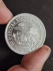 1 oz Troy .999 Fine Silver Trade Unit Round - Eagle & Balance Scales Design Coin