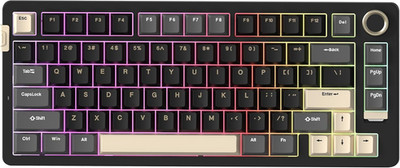 Neon S75 Wireless Mechanical Gaming Keyboard, 80-Key Layout W/Volume Knob, Bluet